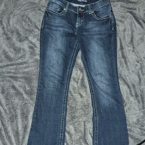 Maurices Dark Blue Flare Jeans